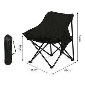 Chaise de plage pliante surdimensionnée au design moderne, en tissu Oxford 600D avec structure en fer, idéale pour la pêche, le camping et les meubles de jardin. - Product Image 3