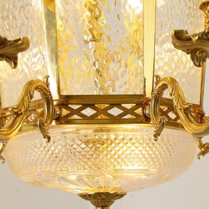 โคมไฟแขวนทำจากทองเหลืองฝรั่งเศสขนาด31.5นิ้วพร้อมไฟ12ดวงและไฟดอกไม้หรูหราสำหรับโรงแรมวิลล่างานแต่งงานโถงต้อนรับ - Product Image 6