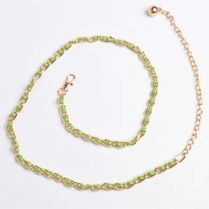 Factory Direct Supply Korean Style Four Seasons Casual Slimming for Women Alloy Pearl Decoration for Skirt <b>Waist</b> <b>Chain</b> Dress - Product Image 6