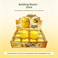 Jouet Squishy Croustillant en Blocs de Construction Mixtes Faits Main ASMR Anti-Stress Sonore (Gâteau aux Fruits, Frites) – Cadeau
