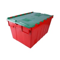 Boîte de rangement et de distribution en plastique à parois rigides, pliable, avec couvercle intégré, pour les pharmacies CVS et les relocalisations de bureaux