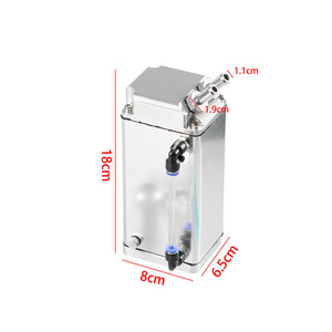 Tanque de Respiración de Aceite Metálico para Modificación de Automóviles con Manguera y Accesorios para Actualización y Reequipamiento - Product Image 2