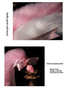 Waterproof for Women Anal <strong>Plug</strong> Butt <strong>Plug</strong> Silicone <strong>Cat</strong> Paw Bow Tail - Product Image 6