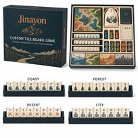 Jeu de société de construction de routes personnalisées inspiré du Mahjong, en papier écologique, collection de 96 pièces, jeu de stratégie pour 2 à 4 joueurs