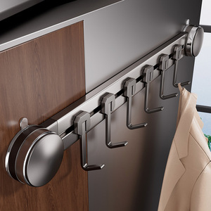 Suction Cup Door <b>Hooks</b> Rectangle Self Adhesive Strong Load Bearing Coat Rack Bathroom <b>Wall</b> <b>Hook</b> No Drill Installation - Product Image 1