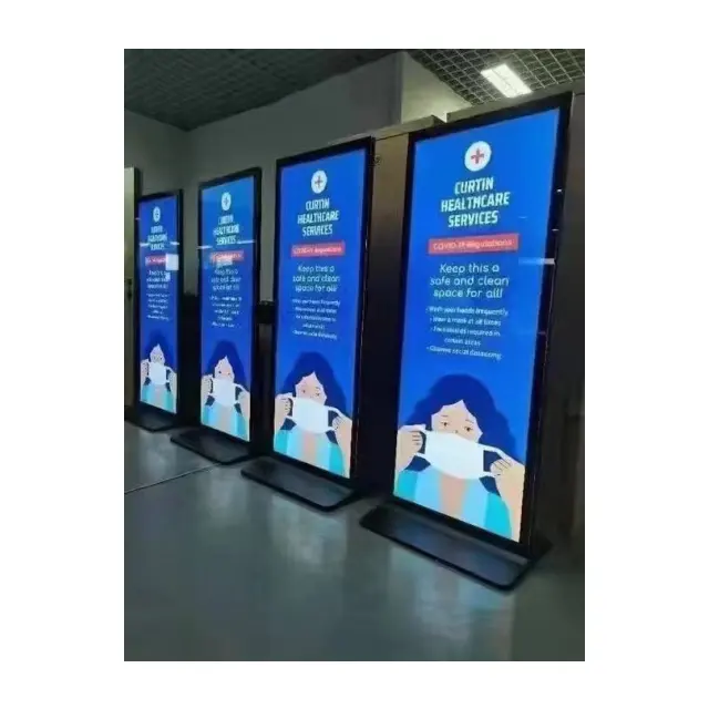 Led Poster Case Wifi Control Poster Led Display P1.86 P2 P2.5 Poster Stand Customized OEM Outdoor Video Full Color full Color