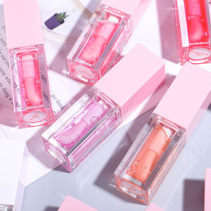 En stock – Huile à lèvres hydratante et repulpante végane, brillant à lèvres rose, <span class=keywords><strong>baume</strong></span> à lèvres teinté personnalisable avec logo - Product Image 3