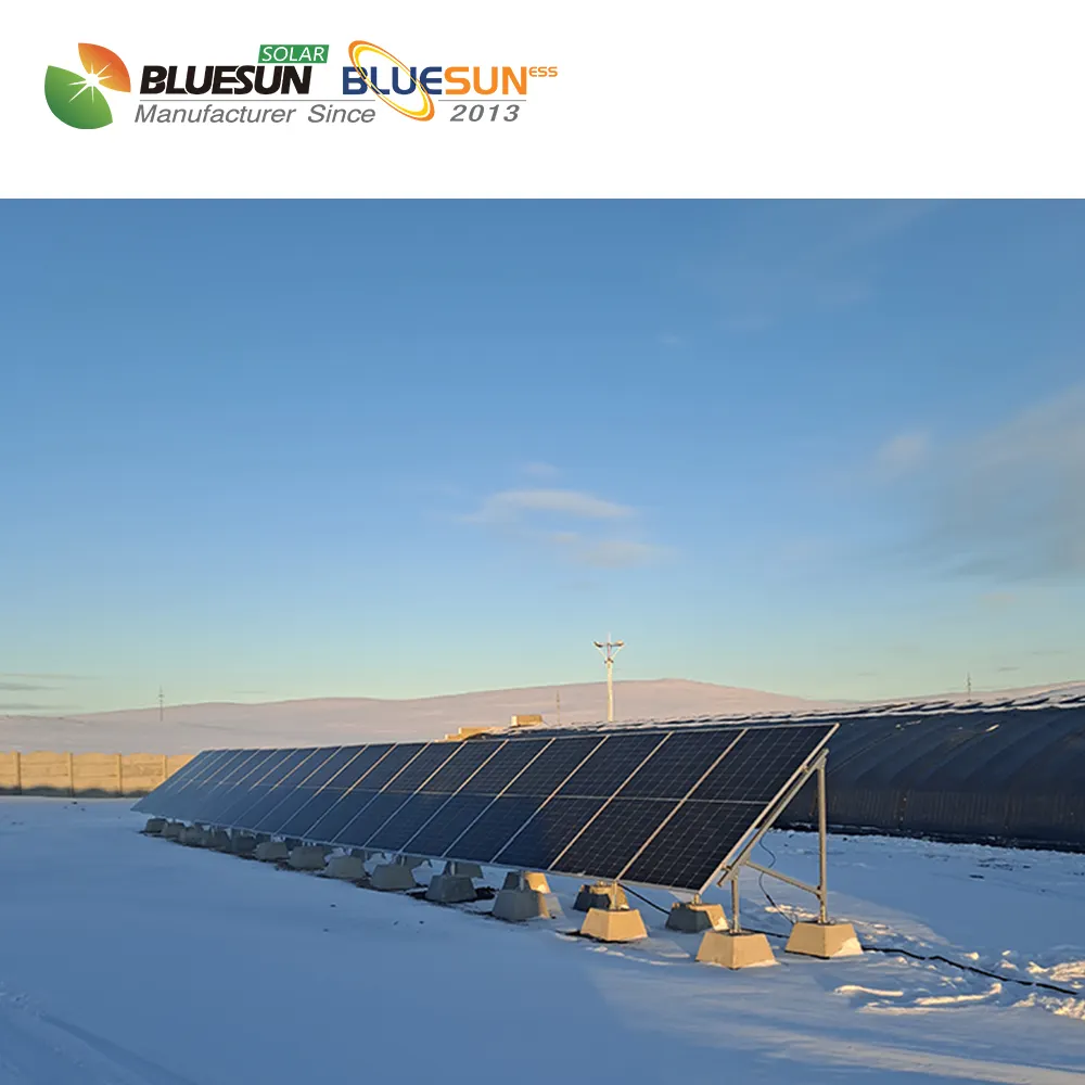 Bluesun新着N型ソーラーパネル550w580w600w両面ソーラーパネルTopconソーラーパネルからパワーハウス