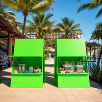 Kiosque pop-up extérieur personnalisé en forme de sac de courses, stand commercial de vente au détail pour marché, présentoir de magasin