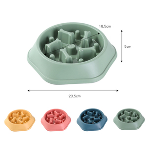 Novidades: Tigela de Alimentação para Pets com Baixo MOQ, Design Personalizado de Alta Qualidade, Tigela Plástica para Alimentação Lenta de Cães e Gatos para Fornecedores de Alimentos - Product Image 4