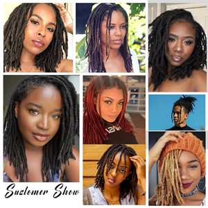 Extensions de dreadlocks en cheveux naturels Remy, tissage tressé complet fait main, vente en gros de cheveux à tresser pour femmes - Product Image 3