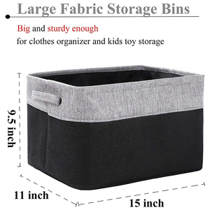 Atacado Dobrável Lona PE Plástico Retangular Armazenamento Cubo Caixas Cesta de Brinquedo Infantil Caixas Dobrável Prateleira Organizando Cesta - Product Image 3