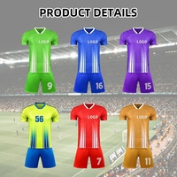 Ensemble de maillots de football pour hommes OEM ODM, séchage rapide, 100% polyester, sublimation, uniformes d'entraînement sportif, nouveau design, vêtements de football