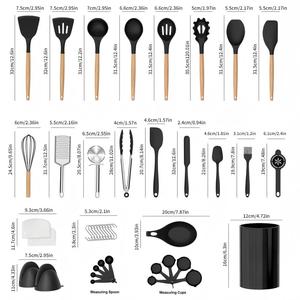 Ensemble d'ustensiles de cuisine Chef, 44 pièces, en silicone antiadhésif, résistant au four et au lave-vaisselle, ensemble de spatules pour la pâtisserie - Product Image 3