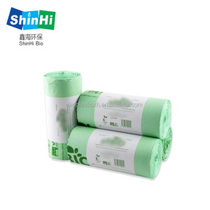 PLA trash garbage bags 100% biodegradable garbage bags on roll cornstarch plastic bags
