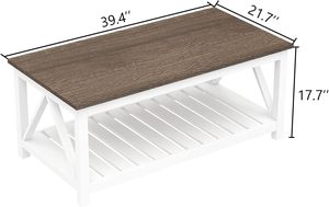 Mesa de <span class=keywords><strong>Centro</strong></span> Elegante, Moderna y Sencilla de Color Gris, Duradera, de Madera, Estilo Nórdico, Multifuncional, Ahorra Espacio - Product Image 3