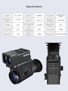 กล้องมองกลางคืน Sytong HT-77 LRF พร้อมระบบวัดระยะอัตโนมัติ สำหรับการล่าสัตว์กลางคืน กันน้ำระดับ IP67 พร้อมอุปกรณ์เสริม HT-77 - Product Image 6