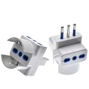 <span class=keywords><strong>Adaptateur</strong></span> <span class=keywords><strong>de</strong></span> <span class=keywords><strong>prise</strong></span> <span class=keywords><strong>de</strong></span> voyage pour l'Italie, 3 prises, <span class=keywords><strong>prise</strong></span> multiple, norme <span class=keywords><strong>italienne</strong></span>, 10A 250V - Product Image 1