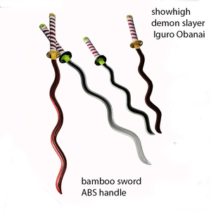 Demon Slayer <span class=keywords><strong>Kaigaku</strong></span> Nichirin Cosplay Katana con hoja de bambú o nailon flexible ZK002 - Product Image 6