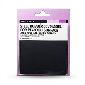 Fami Steel <b>Rubber</b> Covered Panel For Plywood Surface L2500 P750 A20 Black Ral9005 - Product Image 3