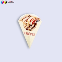 Boîte d'emballage pour churros en forme de cône en carton alimentaire jetable avec logo personnalisé, prix d'usine, nouveau style