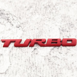 Logotipo de coche de lujo, pegatina deportiva personalizada para el cuerpo, tira de Metal inglesa turboalimentada, tamaño personalizable, emblema de coche Turbo cromado - Product Image 4