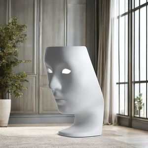 Sedia moderna contemporanea per il tempo libero in fibra di vetro Fabio Novembre Driade Nemo <span class=keywords><strong>Human</strong></span> Face camera da letto e soggiorno mobili vendita - Product Image 1