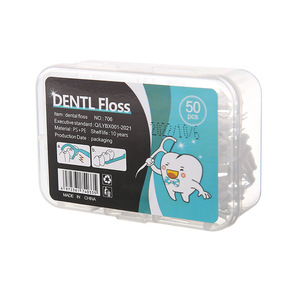 Hilo Dental con Palillo, 50 Unidades, Forma de Media Luna, Herramienta Portátil para Limpieza Dental - Product Image 5