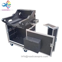 Étui hydraulique GoodCase pour console de mixage numérique Allen & Heath Avantis SOLO, design personnalisé OEM avec bras pour ordinateur portable