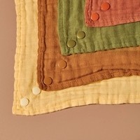 Mordedor colores sólidos muselina de algodón 100% infinito bufanda bebé Baberos lavable suave baberos Bandana para la dentición bebés