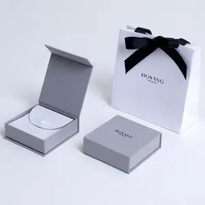 Juego de joyero cajas embalaje anillo regalo collar pendiente papel diapositiva impreso logotipo personalizado