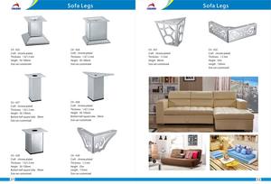 Gambe per Divano in Ferro Moderno, Finitura Nichel Sabbiato, per Soggiorno, Camera da Letto, Ospedale e Uso Esterno/Country - Product Image 6