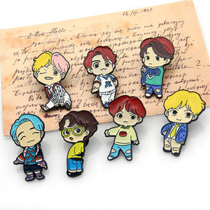 Broches Metálicos de Cuerpo Completo de Ídolos de KPOP, RM, <span class=keywords><strong>JIN</strong></span>, JIMIN, <span class=keywords><strong>J</strong></span>-<span class=keywords><strong>HOPE</strong></span>, SUGA, JK, Insignias, Pins, Lindos Accesorios de Dibujos Animados para Ropa y Bolsos, Decoración, Regalo para Fans - Product Image 3