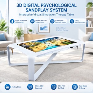 Mesa de <span class=keywords><strong>Terapia</strong></span> Táctil Interactiva con Pantalla LCD de 43 Pulgadas, Mesa Digital tipo Sandbox para Uso en Clínicas de Asesoramiento de Salud Mental - Product Image 1
