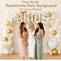 Ballons lettres blancs de qualité supérieure pour décorations de table, enterrement de vie de jeune fille, fête prénuptiale, ensemble de ballons décoratifs, vente en gros