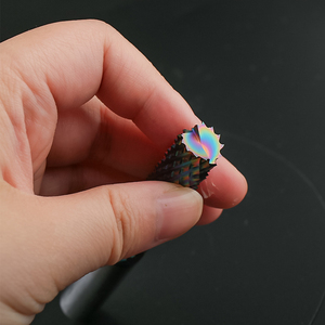 เครื่องกัดปลายเพชรแบบแบนอเนกประสงค์ขนาด0.5-12มม. สำหรับงานกัดปลายข้าวโพดเพื่อเป็นฉนวนใยแก้วสังเคราะห์เคลือบสีฟ้านาโน - Product Image 5