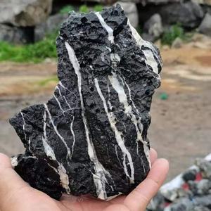 Batu Seiryu Cuci Asam Urat Hitam Putih Murni untuk Tangki Ikan Akuarium - Product Image 1