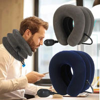 Appareil de traction cervicale pneumatique, coussin de massage gonflable pour le cou, dispositif de soutien orthopédique, collier de soulagement de la douleur
