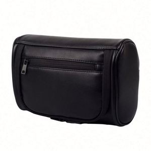Pochette de voyage décontractée en cuir PU personnalisable avec fermeture éclair pour homme - Réutilisable et logo personnalisé disponible - Product Image 3