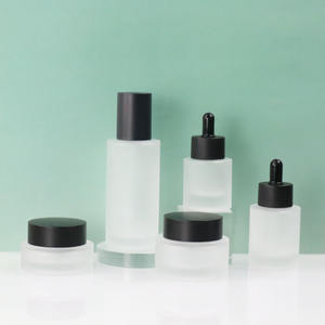 30ml 50ml 100ml 120ml <span class=keywords><strong>150ml</strong></span> di siero per capelli bianco smerigliato flacone contagocce di vetro e 30g di vetro opaco da 50g per Set cosmetico - Product Image 1
