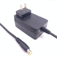 Produk Terlaris 36W 24V 1.5A Colokan US Pengisi Daya Portabel Adaptor Daya Hitam 100-240V Pengisi Daya Cepat Adaptor Pengisi Daya