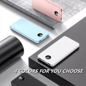 แบตเตอรี่สำรองแบบพกพา หน้าจอดิจิตอล ช่องเสียบ USB คู่ 5V3A PD 22.5W ชาร์จเร็ว ความจุ 10000mAh สำหรับโทรศัพท์ - Product Image 4