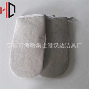 Gant anti-peluches gris argenté, brosse antistatique à poils pour canapé, lit, vêtements, siège de voiture, nettoyage portable des poussières - Product Image 2