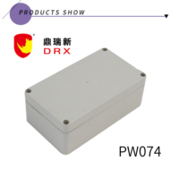 Boîtier de commande en plastique ABS de conception professionnelle PW074, étanche IP65 pour l'électronique et les instruments