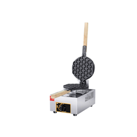 Machine à Gaufres Bulle à Main au Gaz en Acier Inoxydable, Faiseur de Gâteaux Gaufres Œuf Personnalisable, pour Hôtels, Voitures, Mini Gaufrier