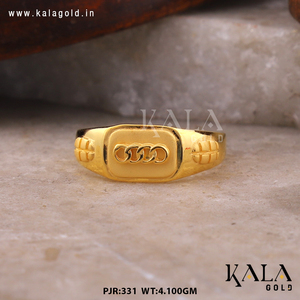 Bague pour homme en or 22 carats, motifs authentiques et intemporels, conçue pour les mariages, les fêtes ou les anniversaires, bijoux raffinés - Product Image 3