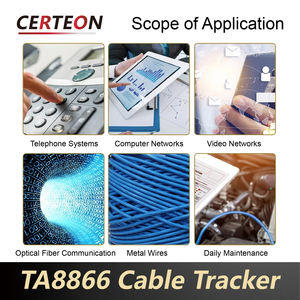 TA8866A RJ45 RJ11 Localizador Linha LAN Testador Telefone Rastreio Fio Ferramenta Diagnóstico Rede <span class=keywords><strong>Kit</strong></span> Cabos - Product Image 4