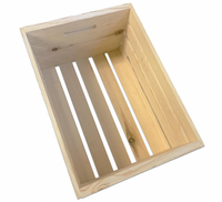 Caisse en bois de pin rectangulaire grande et personnalisable, sculptée, écologique, durable, boîte de rangement gain de place pour la maison et le bureau