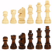 Jeu d'échecs en bois, plateau magnétique