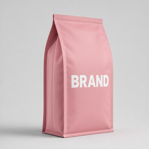 <strong>Pink</strong> Custom Printed Coffee <strong>Bean</strong> Stand up Pouch Side Gusset <strong>Bag</strong> With Zipper and Degassing Valve Freshness Protection - Product Image 1